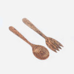 Coconut Wood Spoon + Fork set